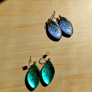 Alexis Bittar small leaf shape earrings
